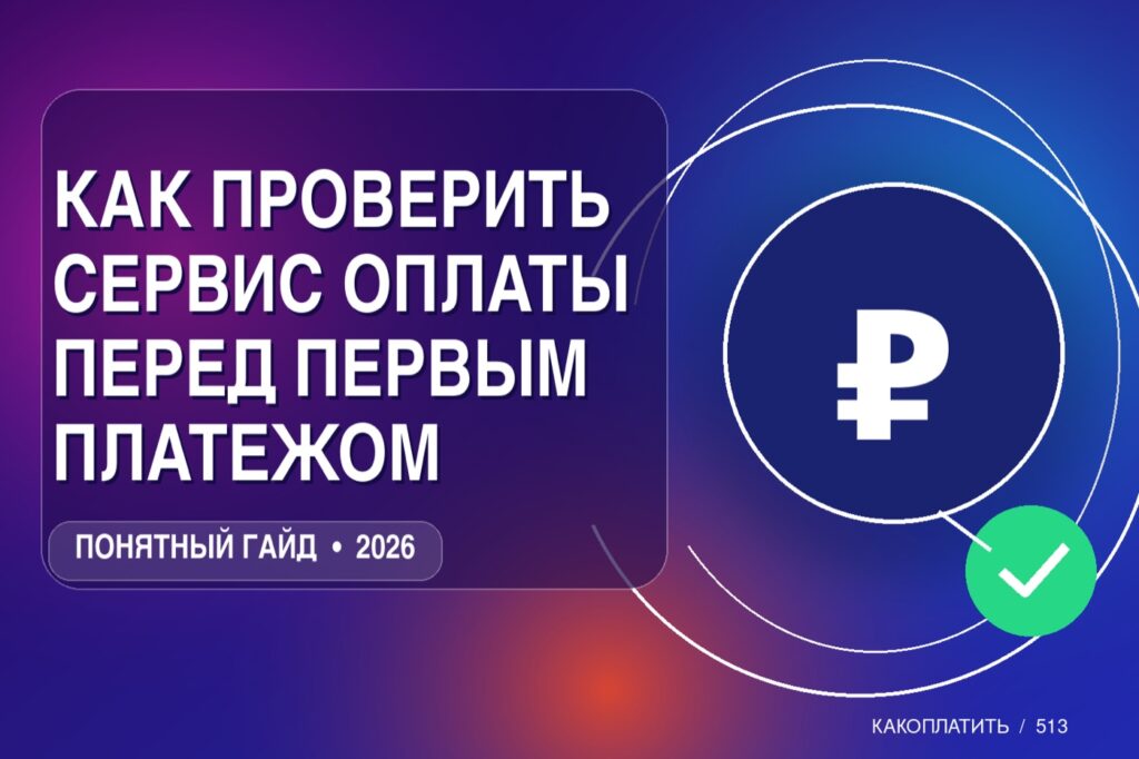 Как проверить сервис оплаты перед первым платежом