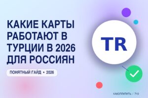 Какие карты работают в Турции в 2026 для россиян: чем платить и где менять деньги