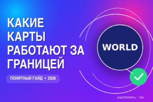 Какие карты работают за границей в 2026: что брать с собой россиянину