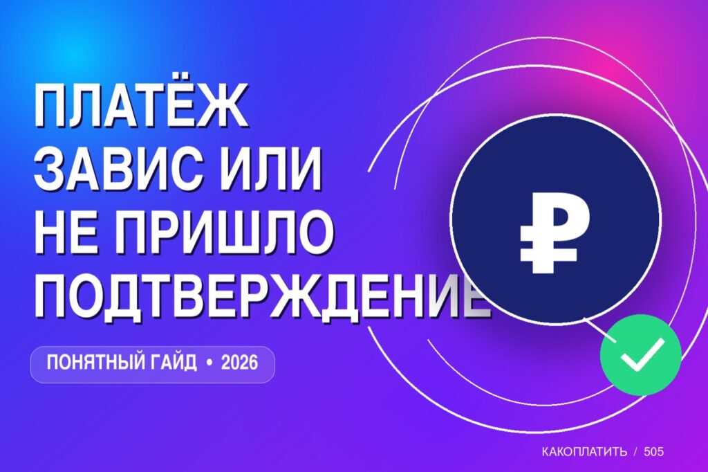 Платёж завис или не пришло подтверждение: что делать