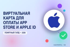 Виртуальная карта для оплаты App Store и Apple ID в 2026